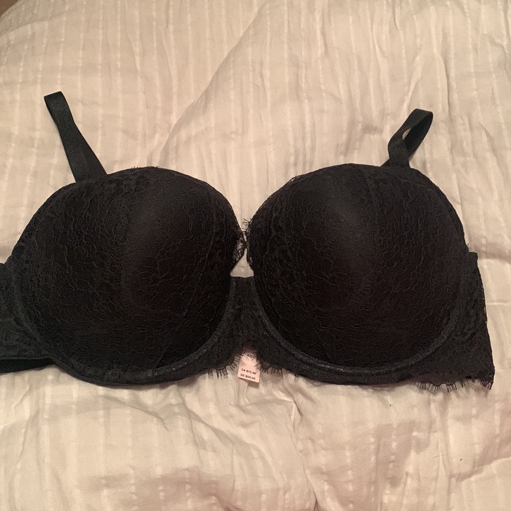 BLACK Dream Angels lined Demi VS bra